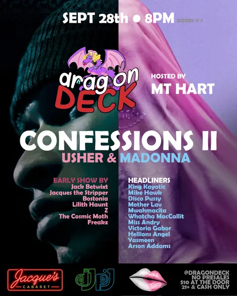 Flyer for USHER + MADONNA: Confessions II Drag Show