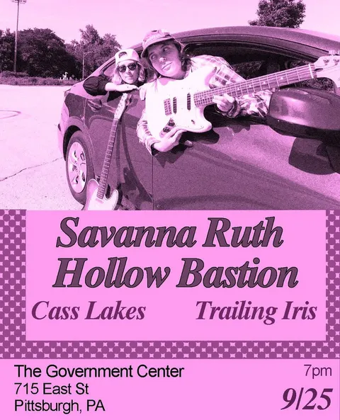Flyer for Savanna Ruth / Hollow Bastion with Cass Lakes and Trailing Iris