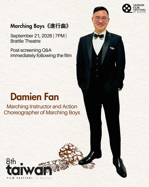 Flyer for Marching Boys + Post-screening Q&A with Damien Fan