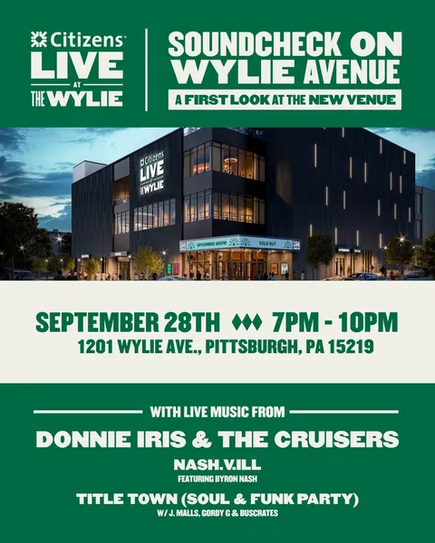 Flyer for Soundcheck on Wylie Avenue