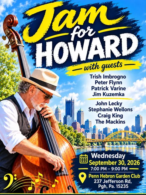 Flyer for Jam for Howard