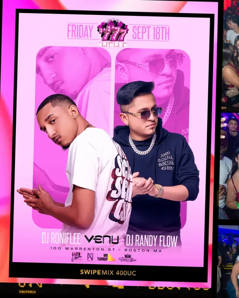 Flyer for Friday Nights Belong To 777 Frid4ys