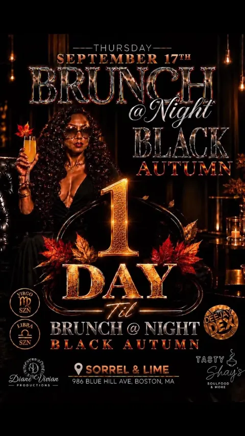 Flyer for Brunch @ Night: Black Autumn