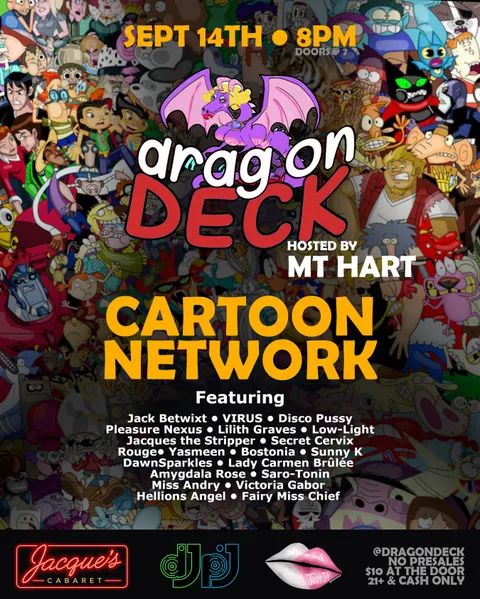 Flyer for Drag On Deck Open Stage - Cast 9/14
