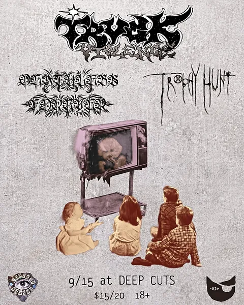 Flyer for Truck Violence / Deathless Forever / Trophy Hunt