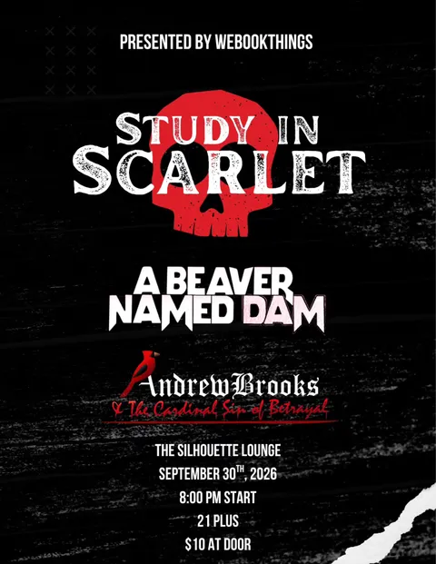 Flyer for Dart room show at Silhouette Lounge