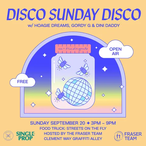 Flyer for Disco Sunday Disco