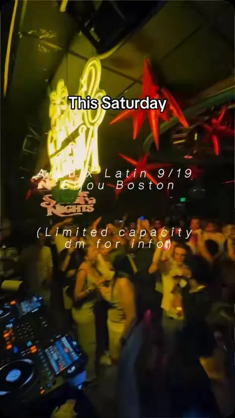 Flyer for Saharan Nights at Bijou
