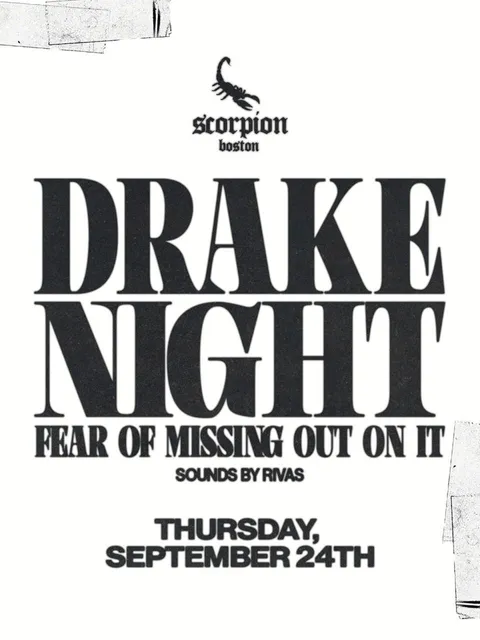Flyer for DRAKE NIGHT