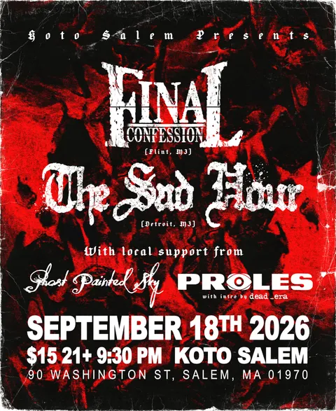 Flyer for Koto show The Sad Hour